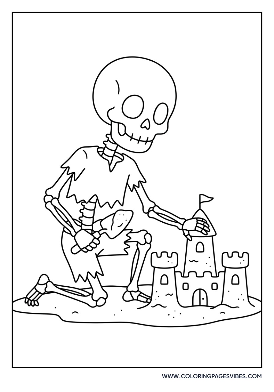 Skeleton Building Sandcastle