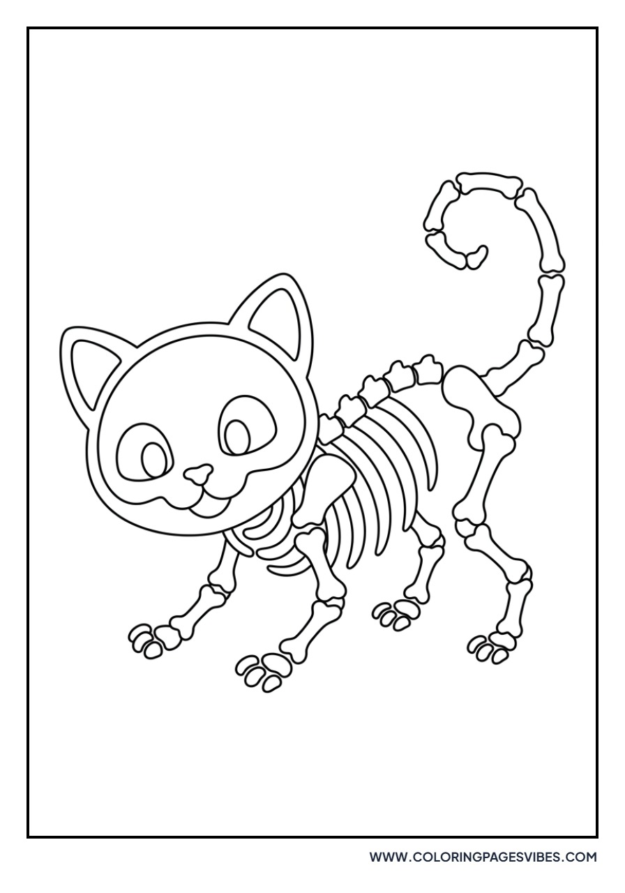 Skeleton Cat Friend