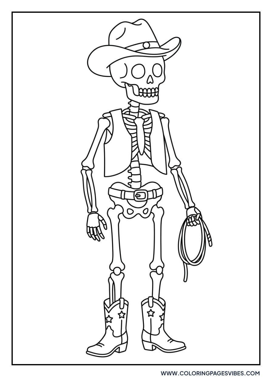 Skeleton Cowgirl