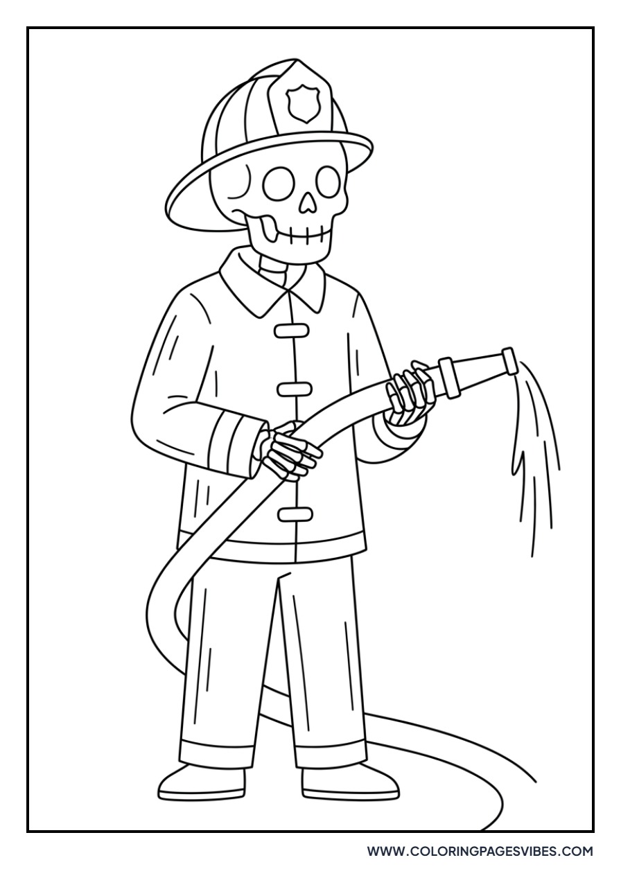 Skeleton Firefighter