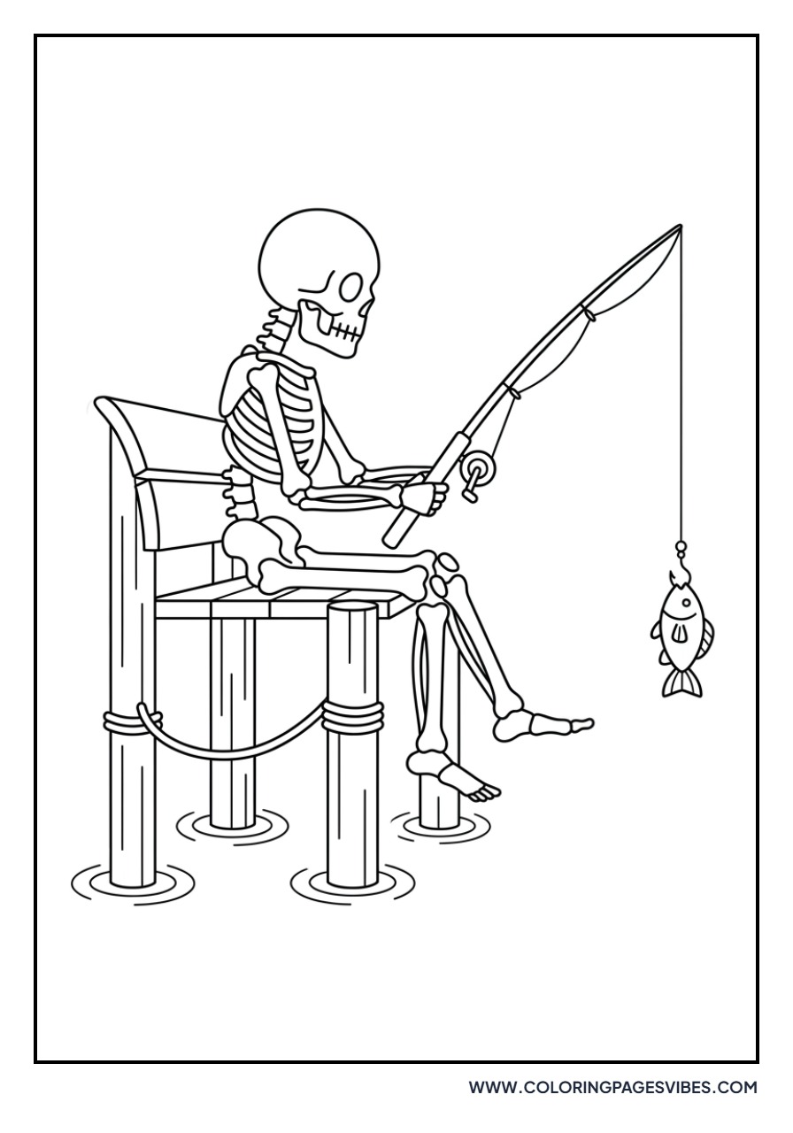 Skeleton Fisherman
