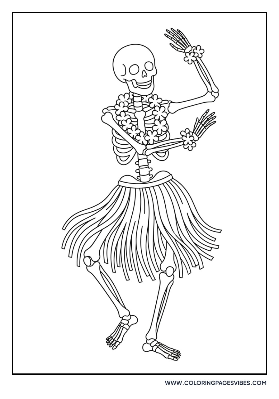 Skeleton Hula Dancing