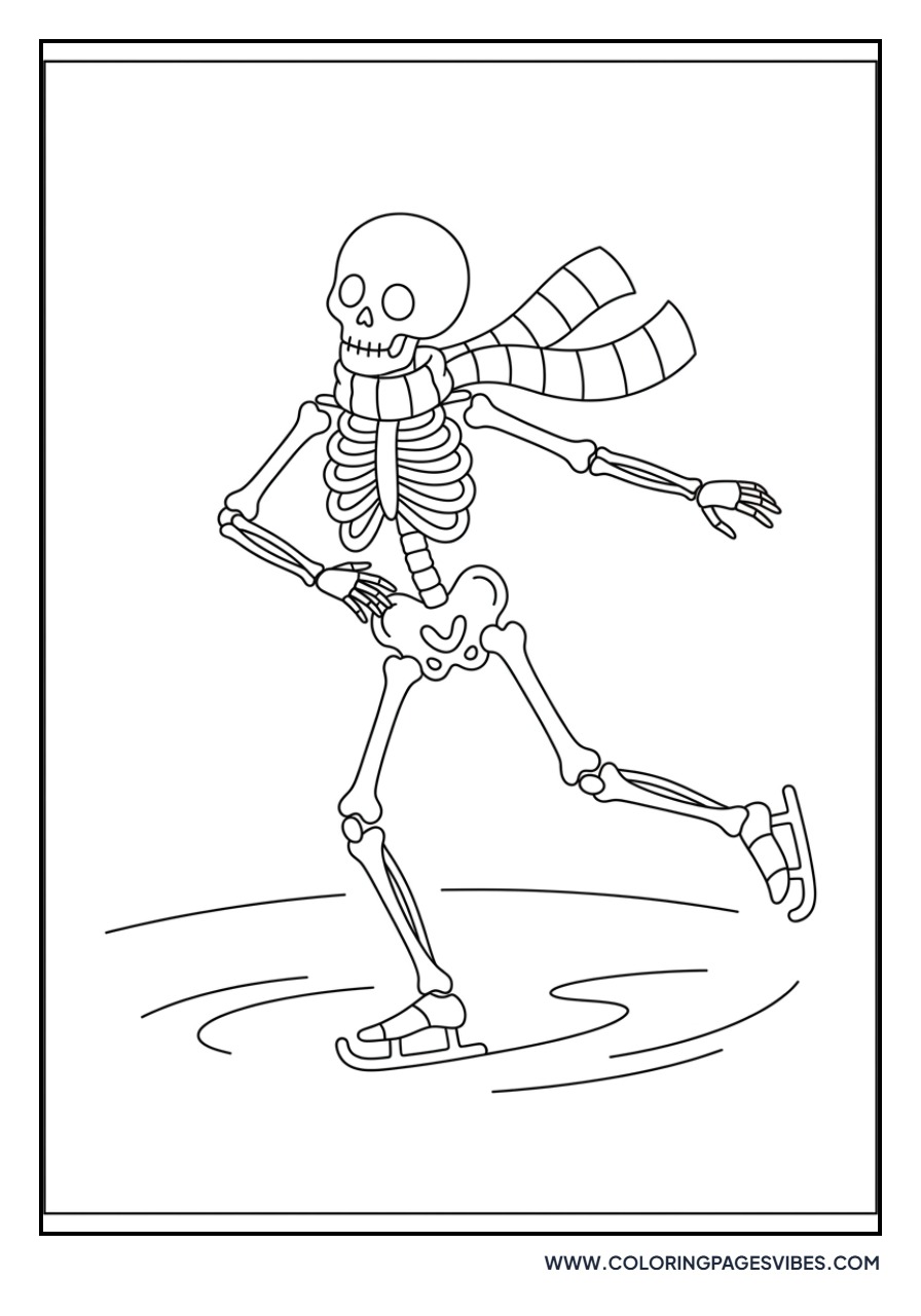 Skeleton Ice Skating