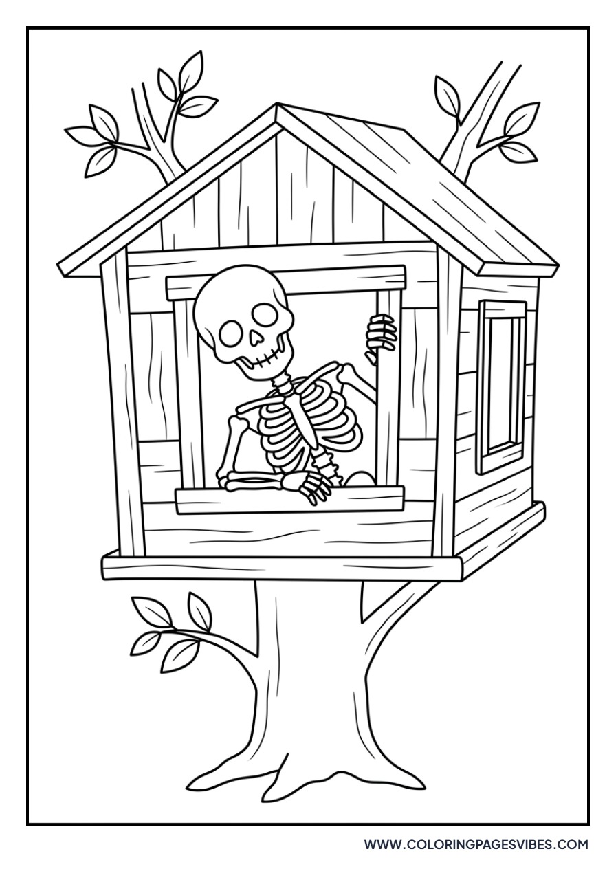 Skeleton in a Treehouse
