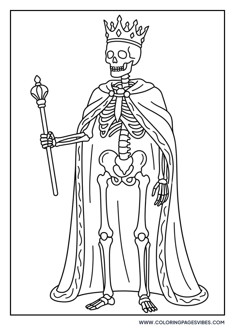 Skeleton King with Crown