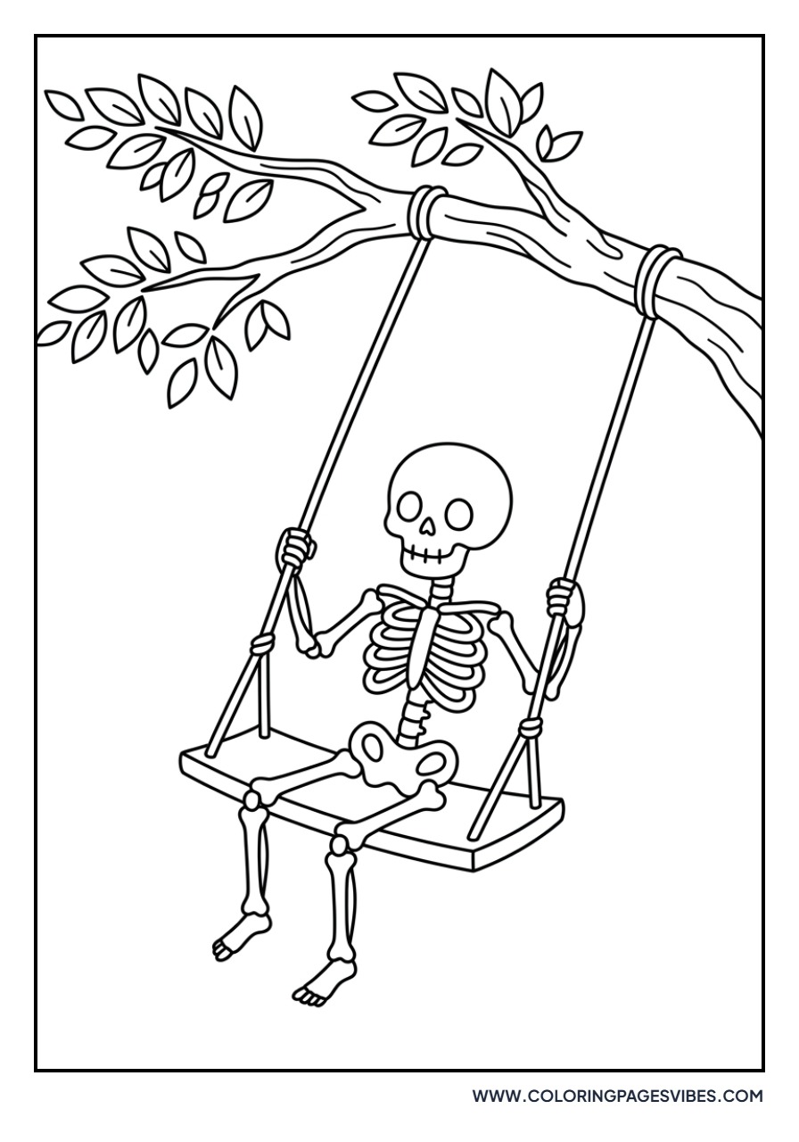 Skeleton on a Swing