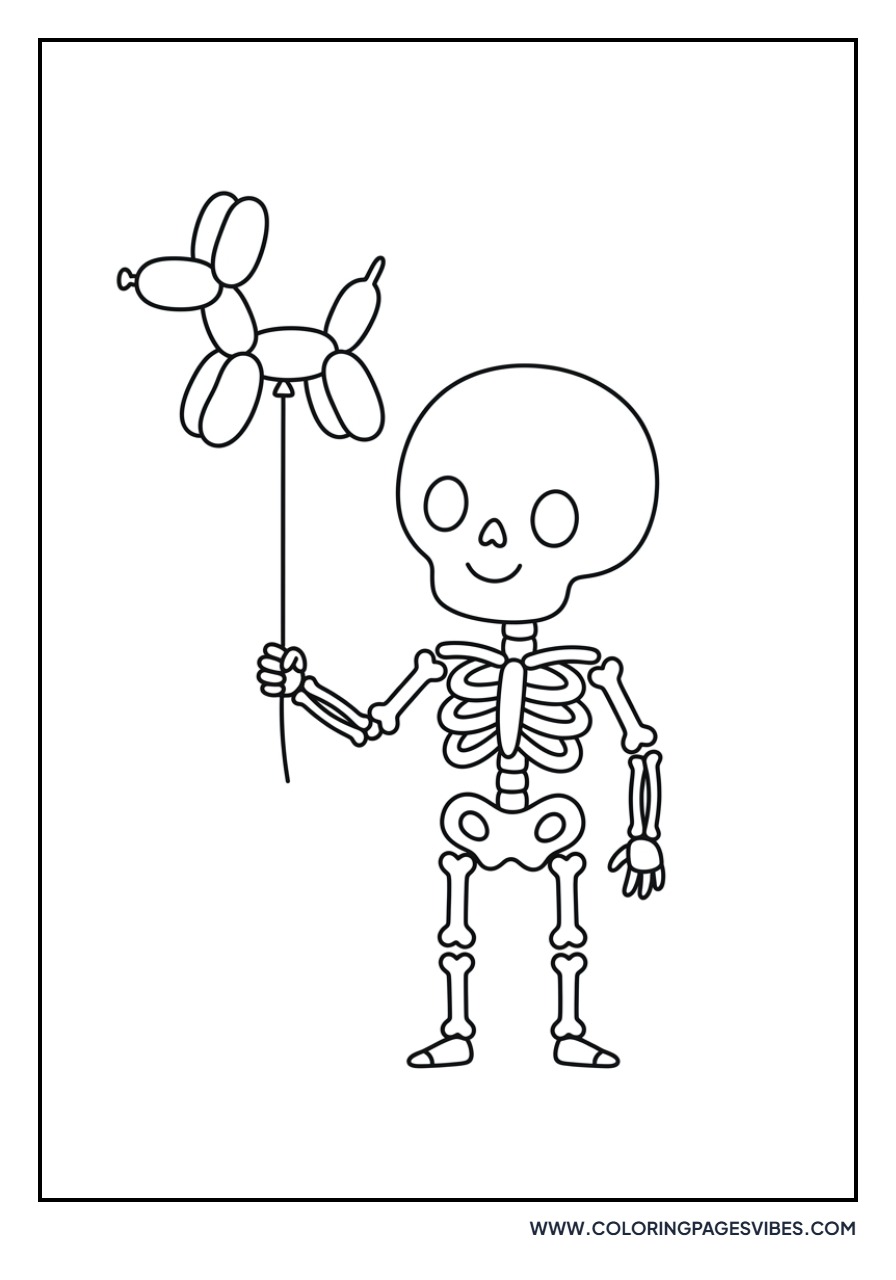 Skeleton with a Balloon Animal