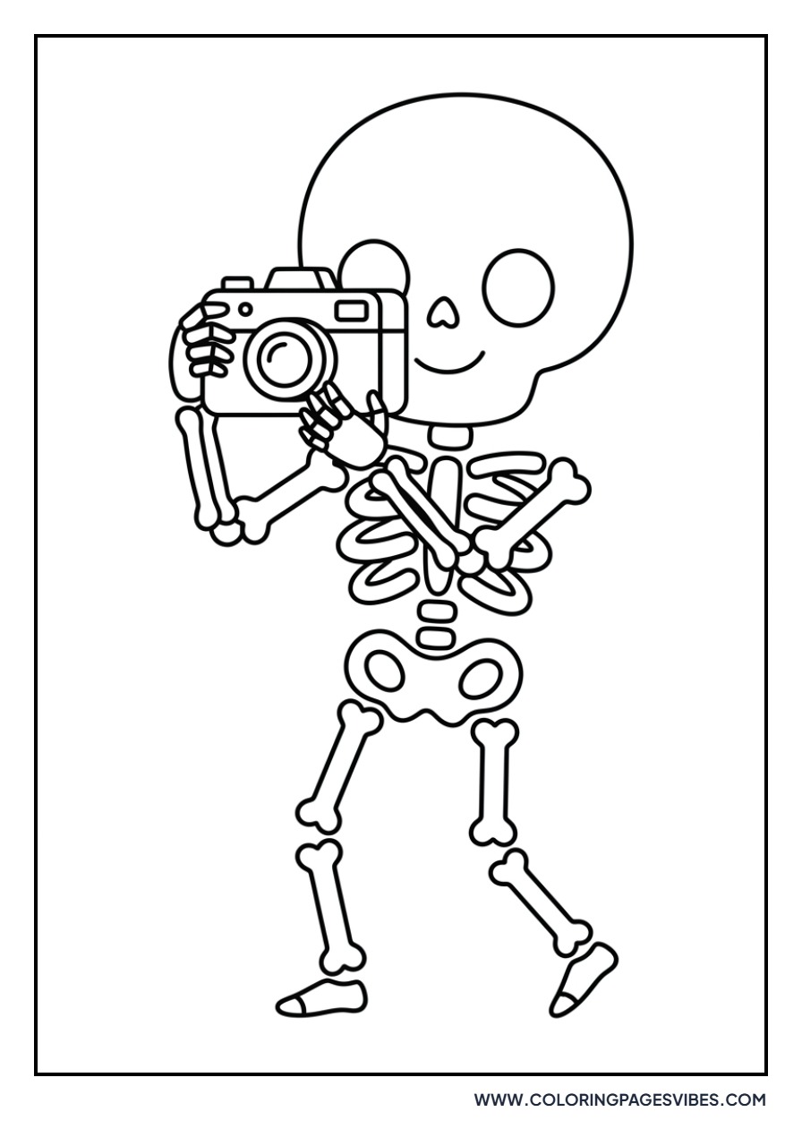 Skeleton with a Camera