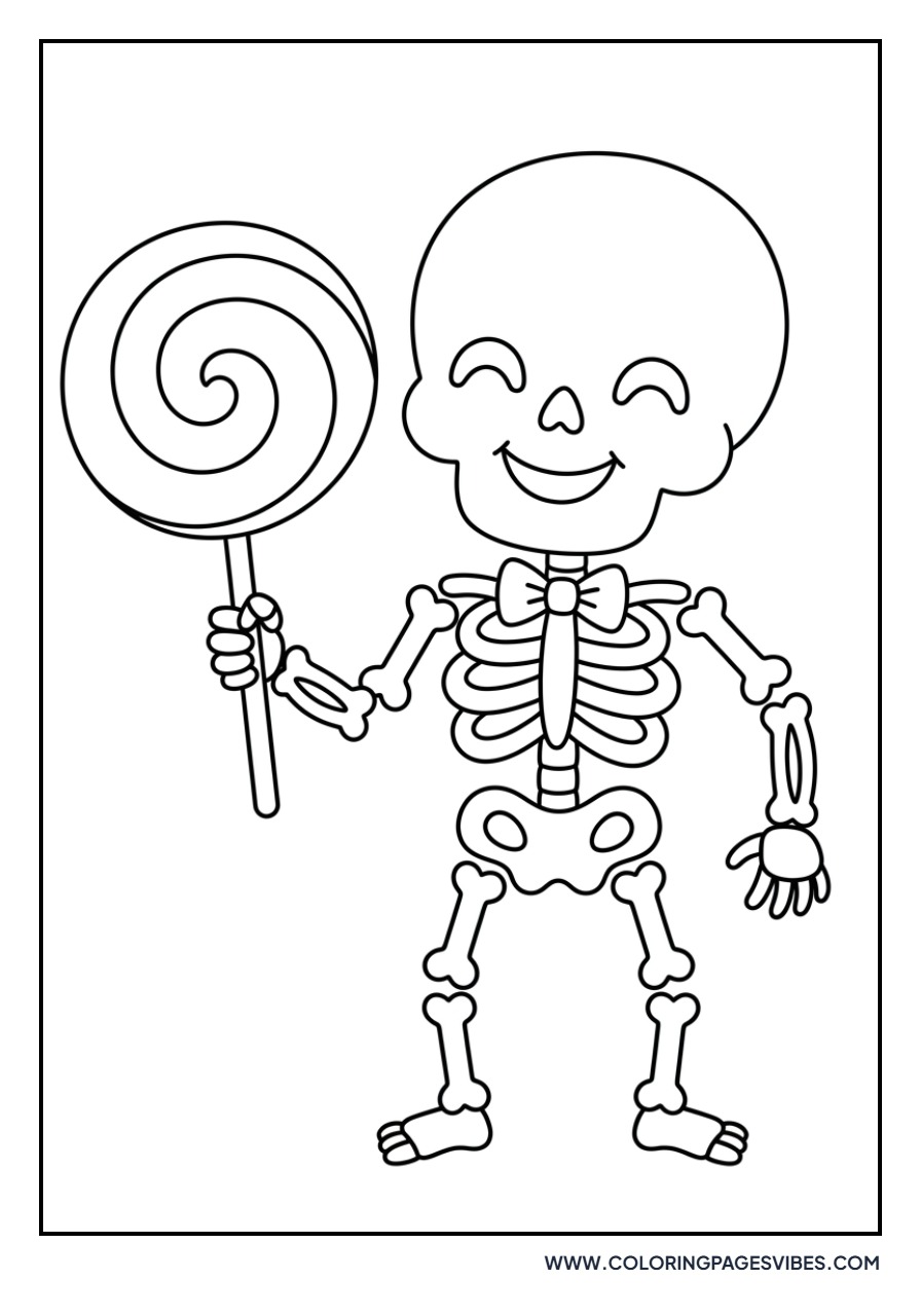 Skeleton with a Lollipop