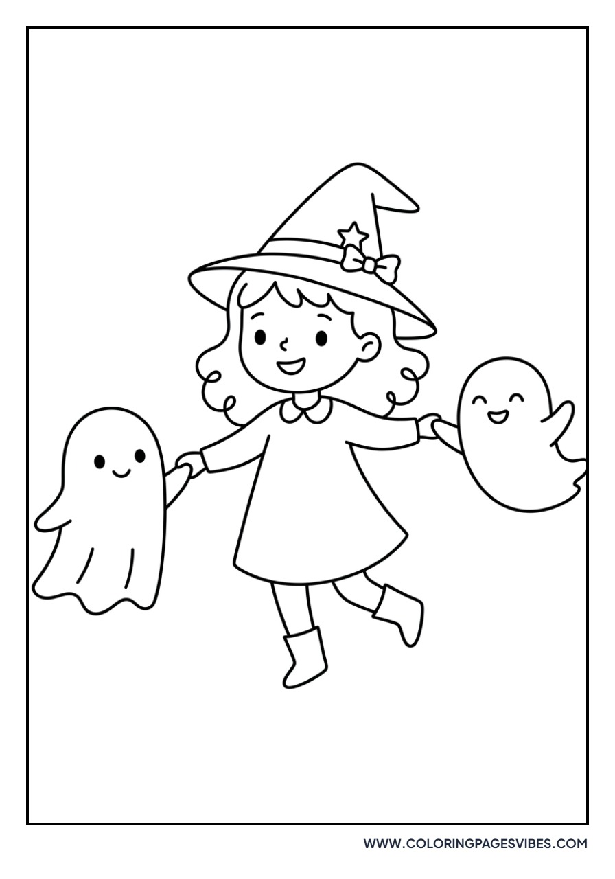 Witch Dancing with Ghosts