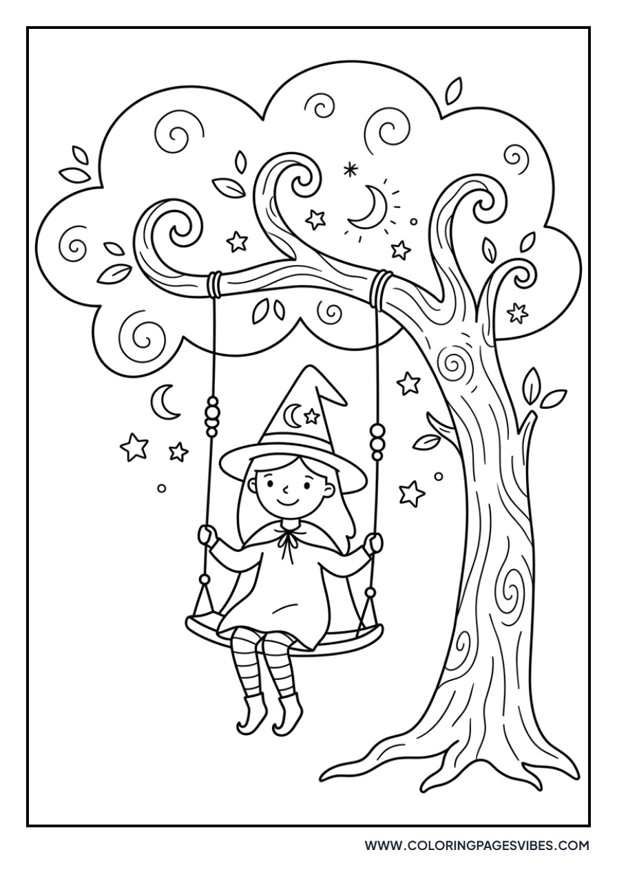 Witch on a Swing