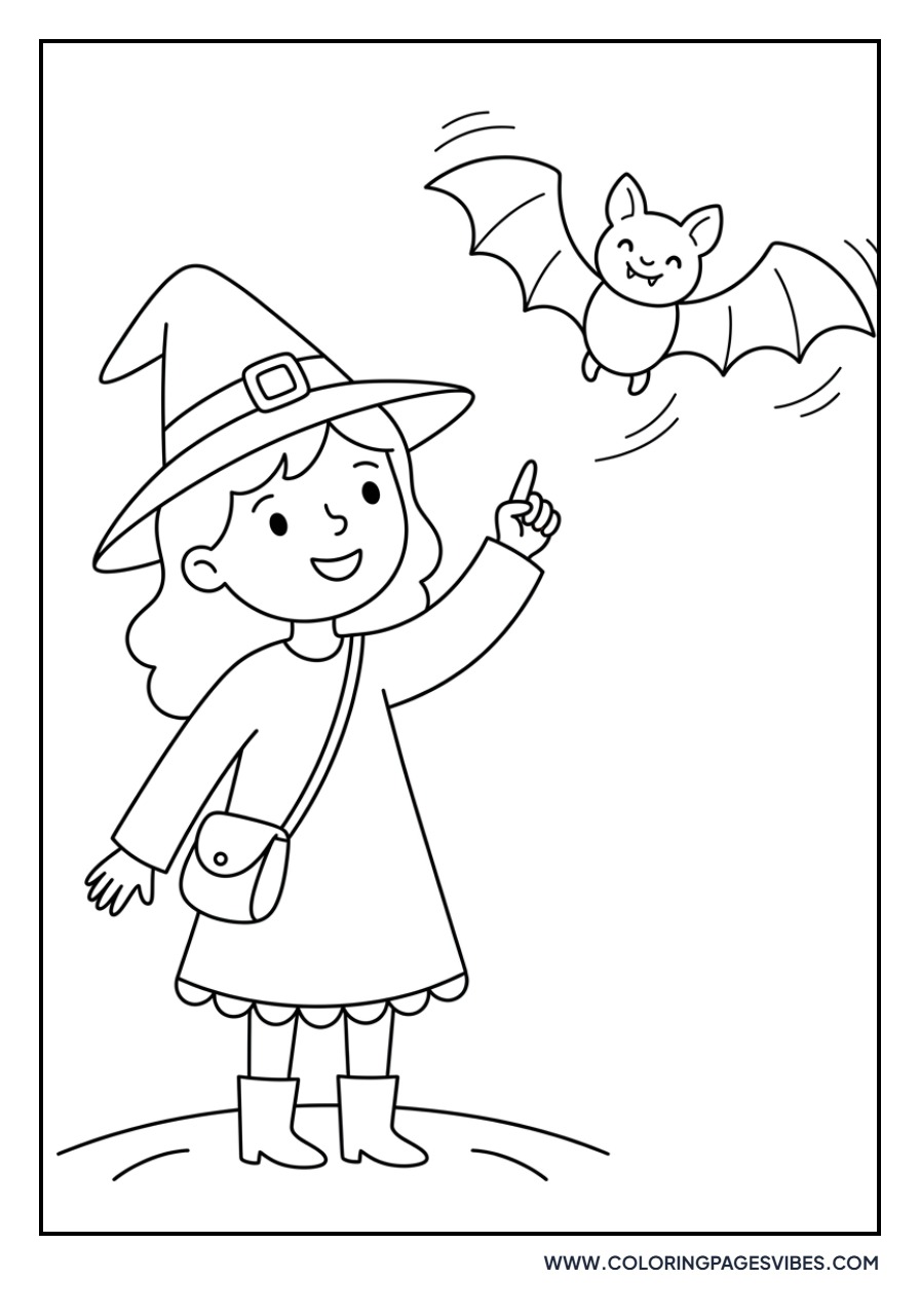 Witch with a Bat Friend