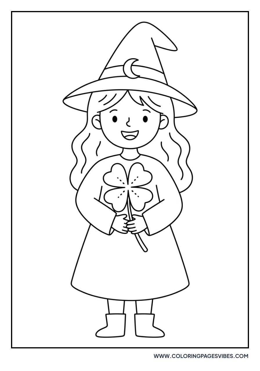 Witch with a Clover