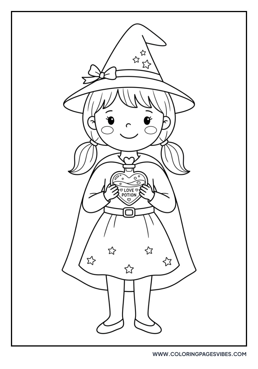 Witch with a Heart Potion