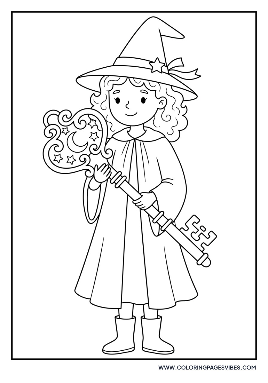 Witch with a Magic Key
