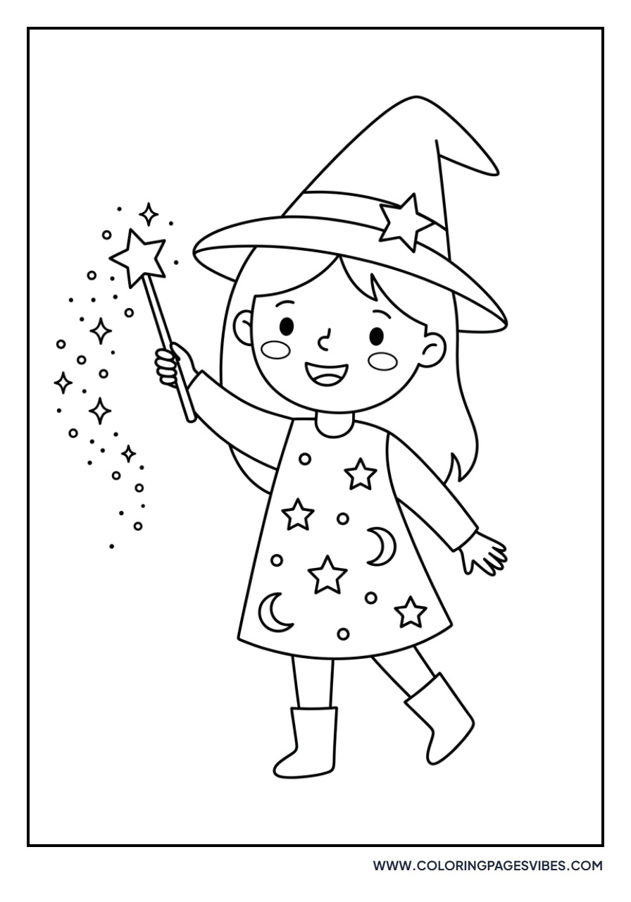Witch with a Magic Wand