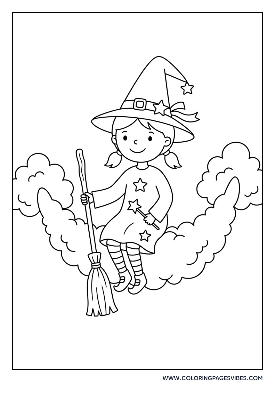 Witch with a Rainbow