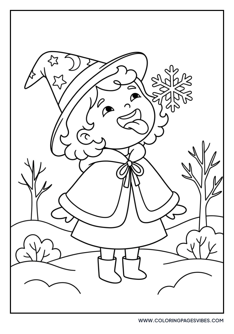Witch with a Snowflake