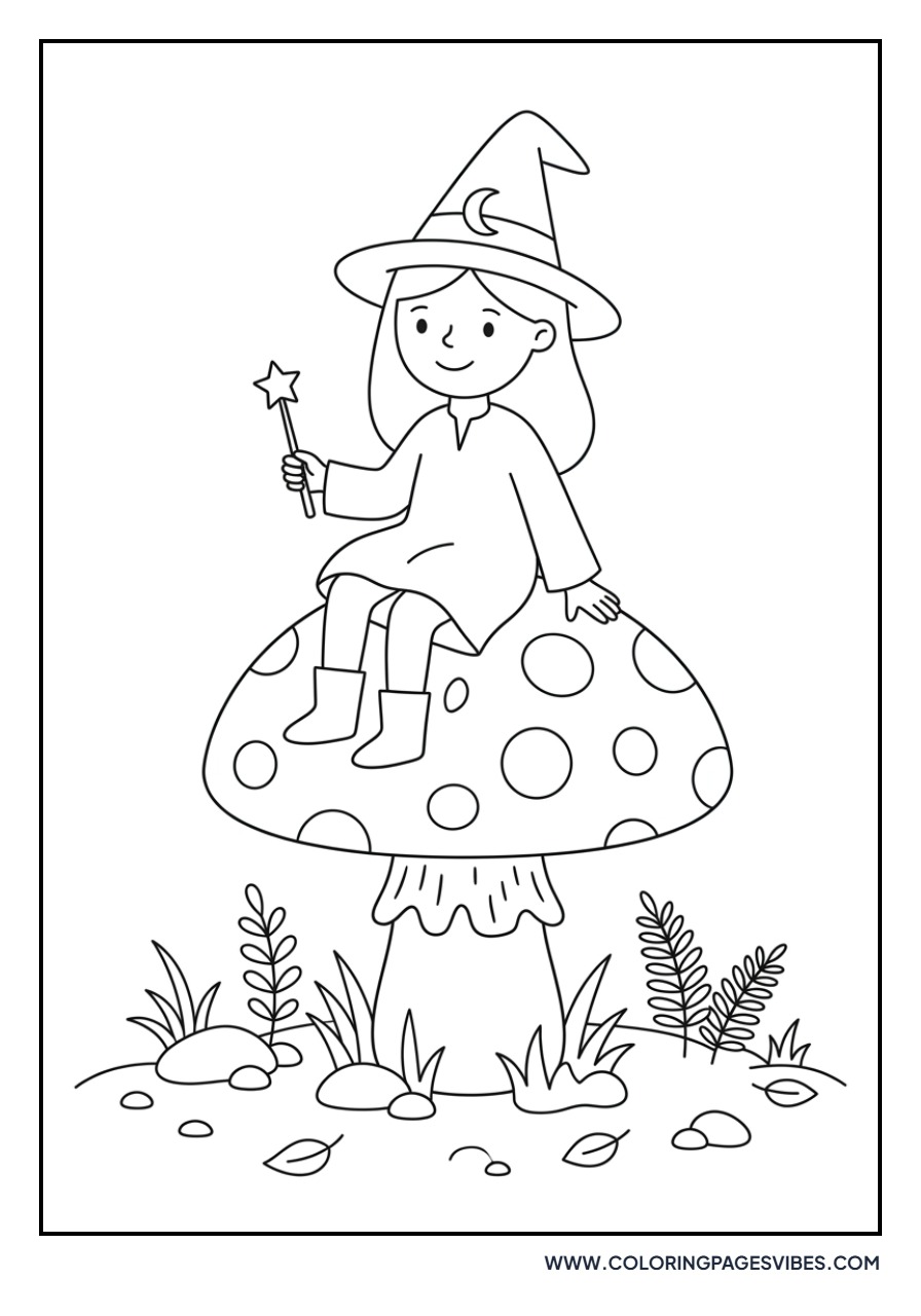 Witch with a Toadstool