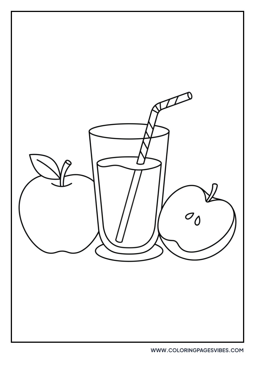 Apple and Juice Glass