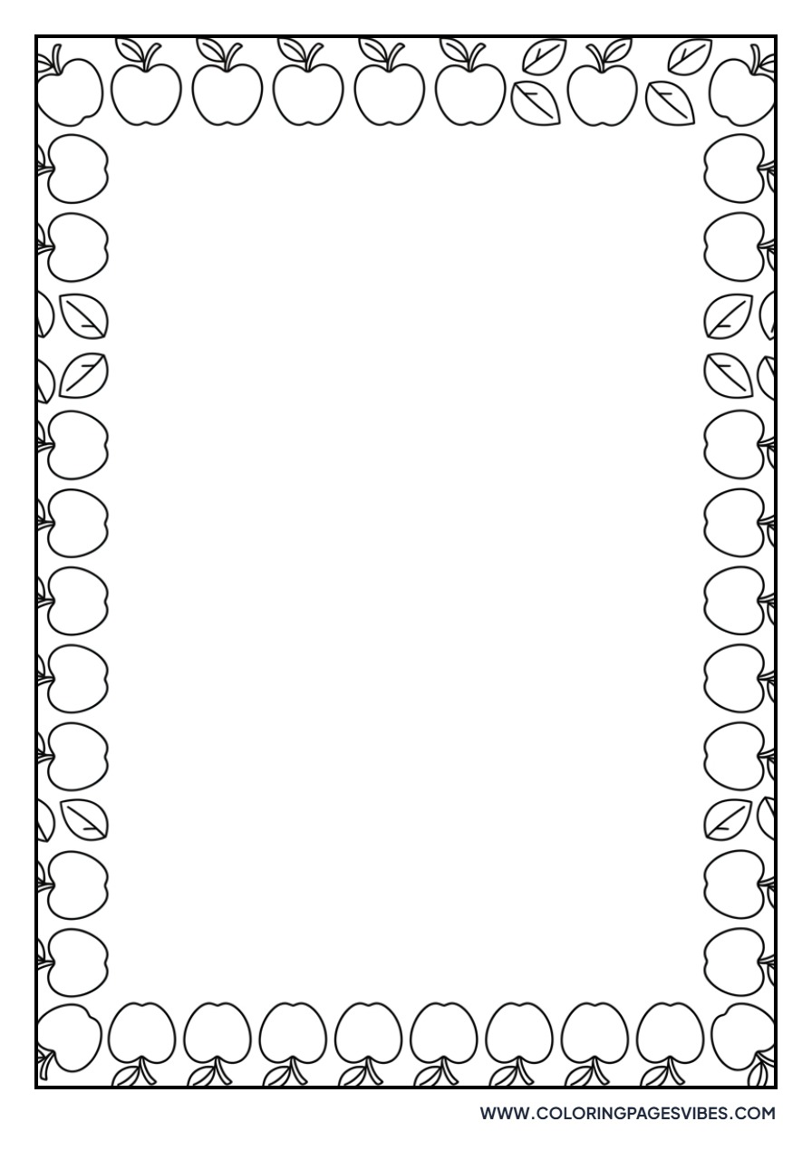 Apple Border Frame