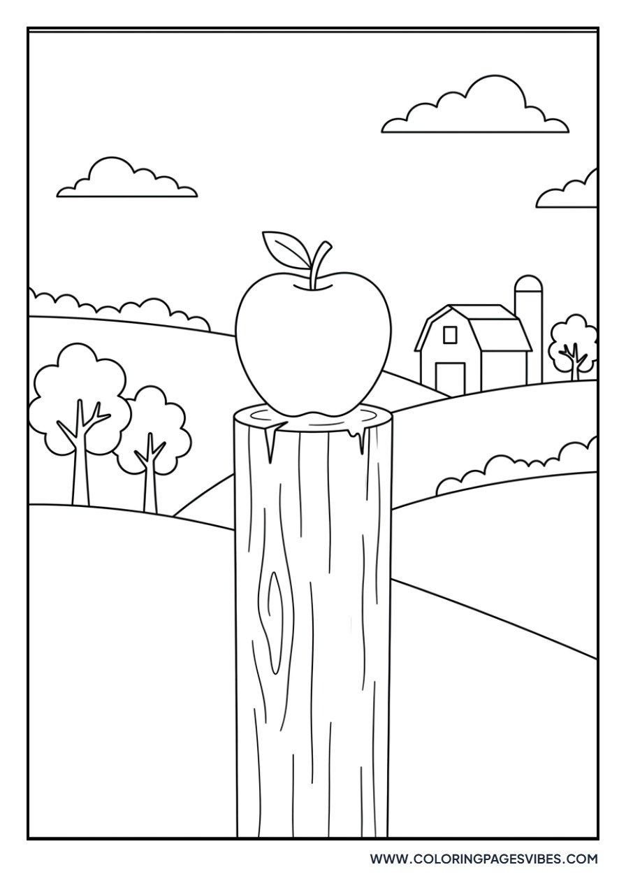 Apple on a Fence