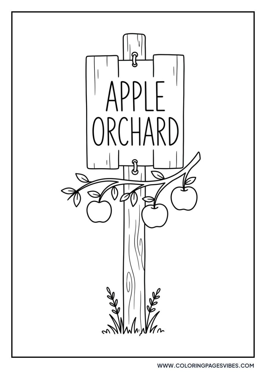Apple Orchard Sign