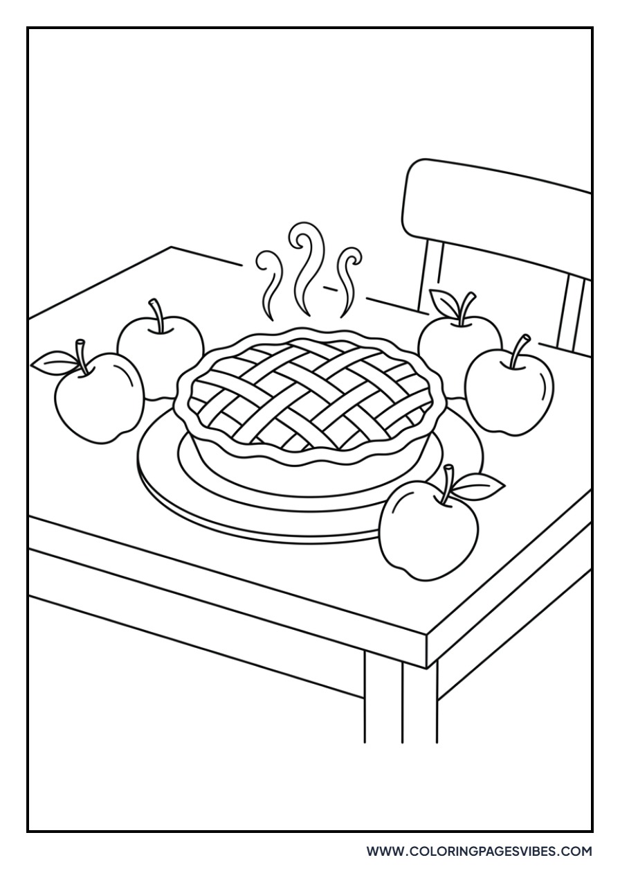 Apple Pie on a Table