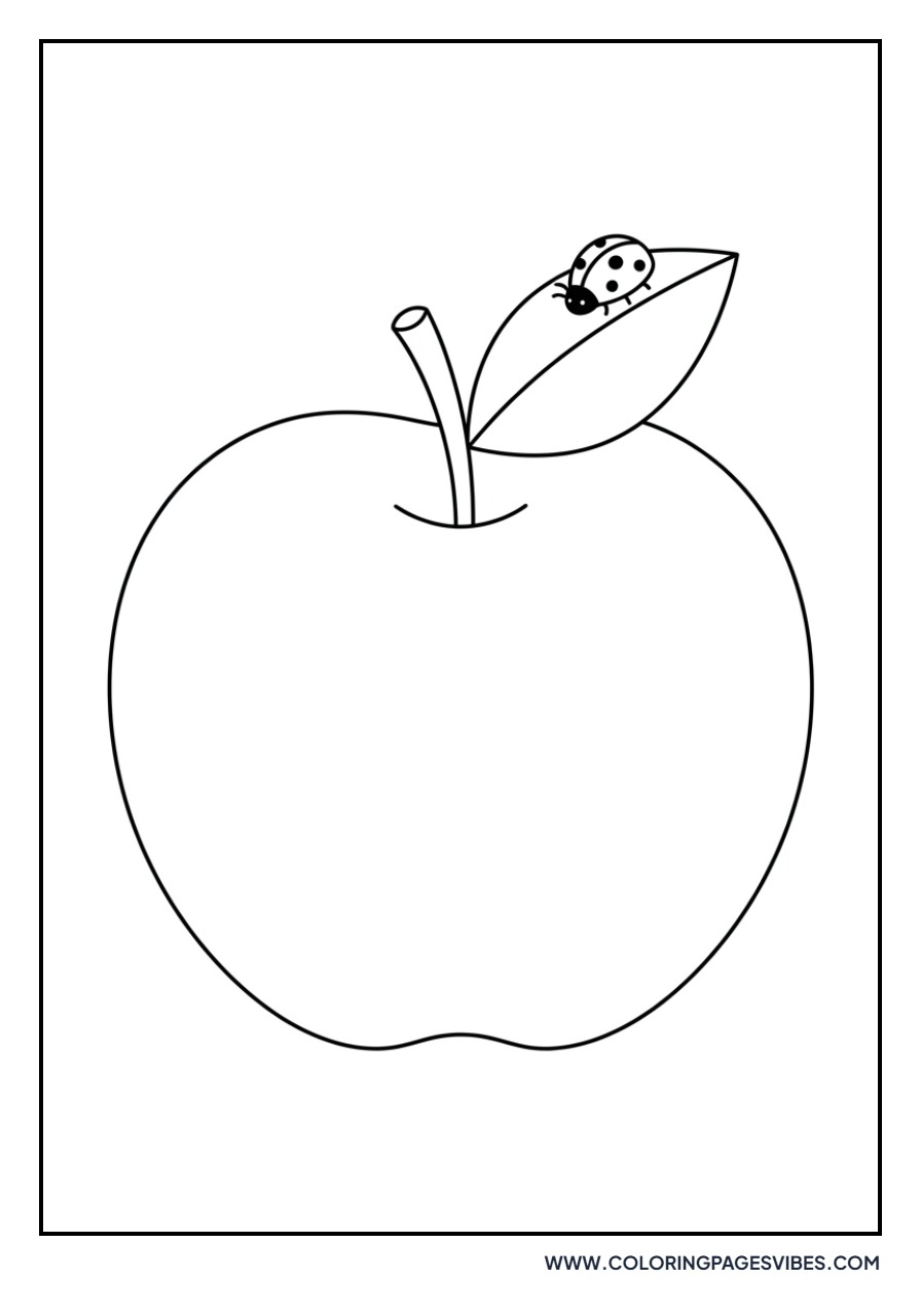 Apple with a Ladybug