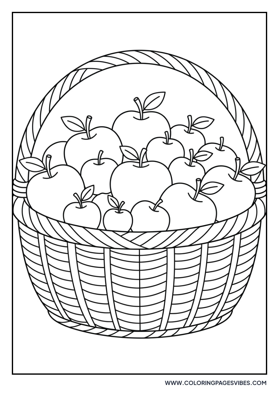 Basket of Fresh Apples