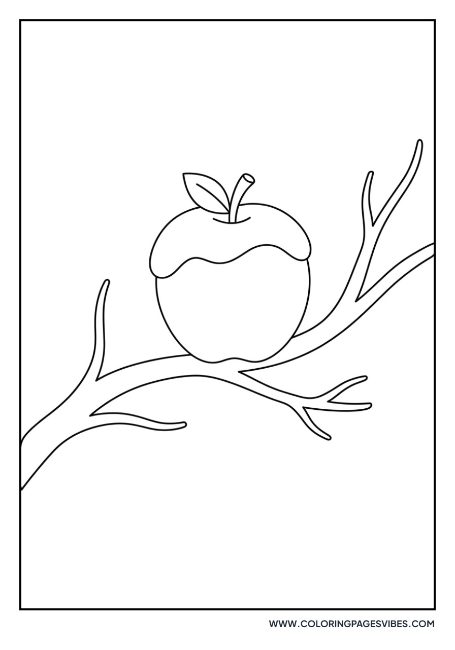 Snowy Apple Branch