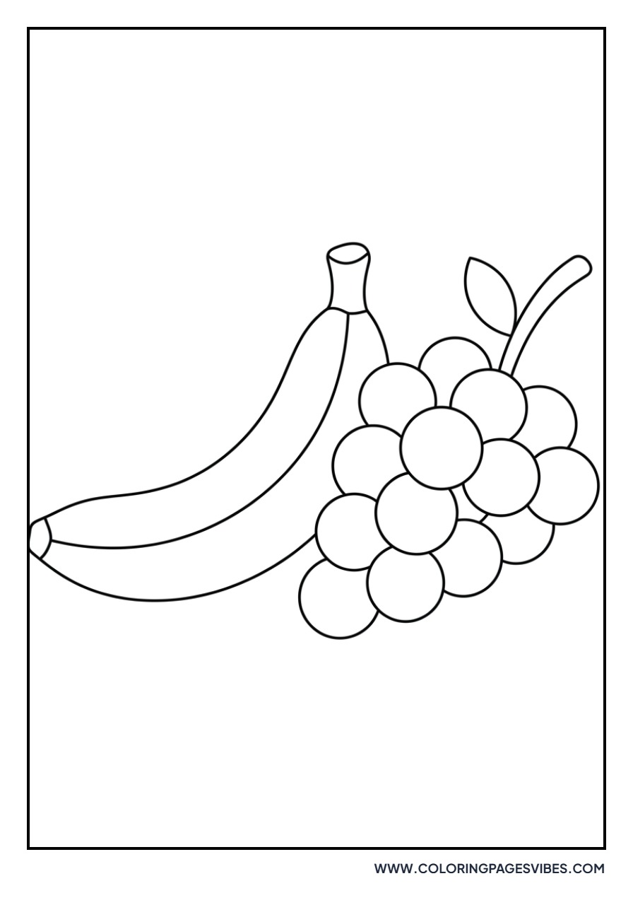 Banana and Grape Bunch