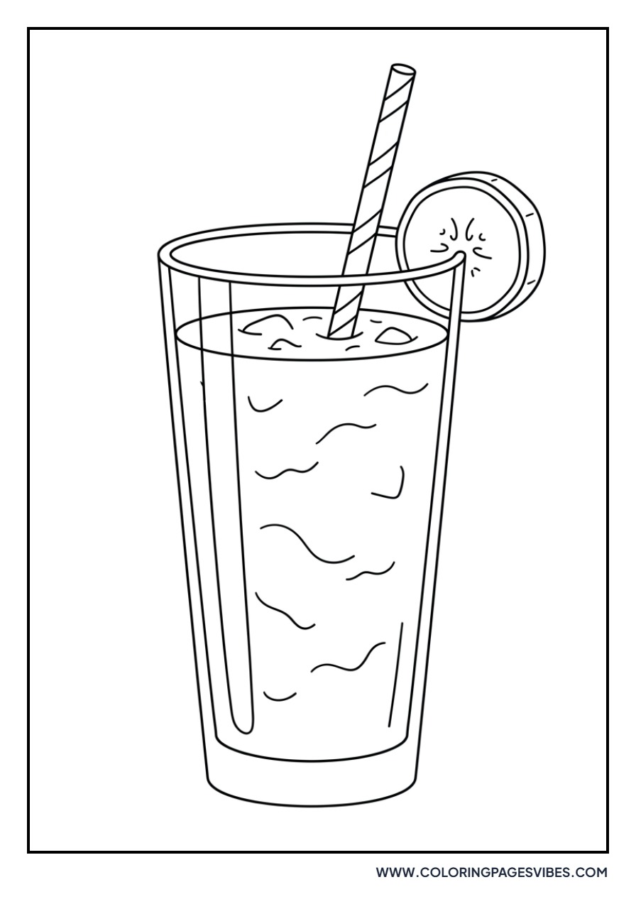 Banana Smoothie Glass
