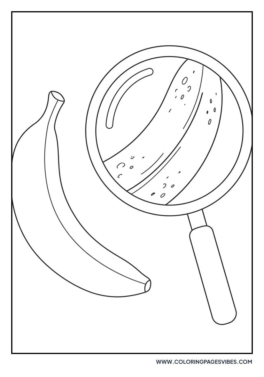 Banana Under a Magnifying Glass