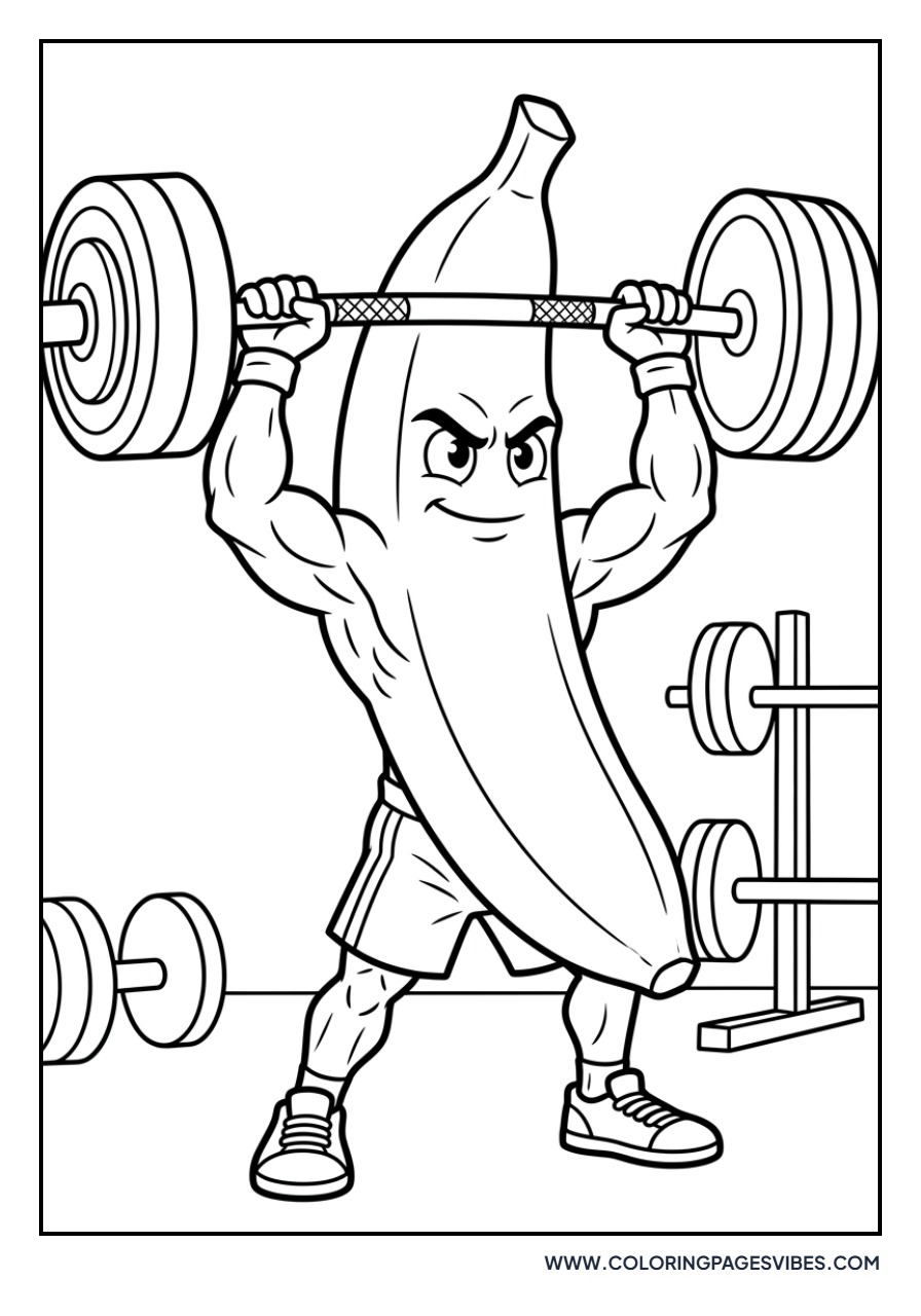 Banana Weightlifter
