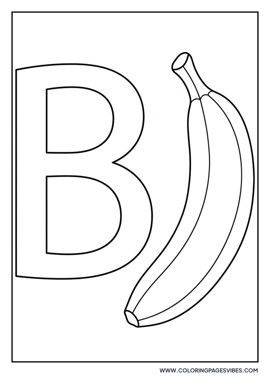 Banana with 'B' Letter