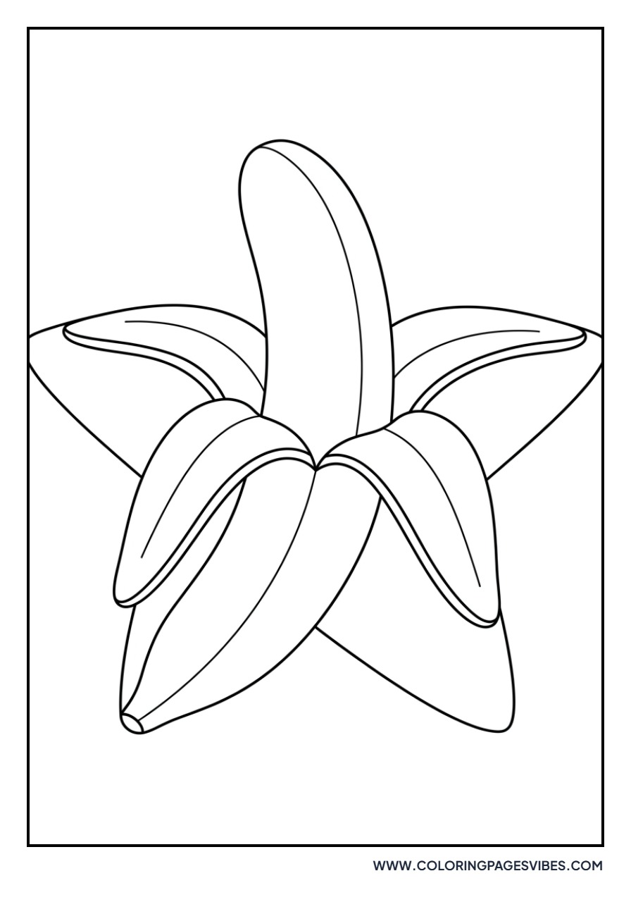 Banana with Peel Star