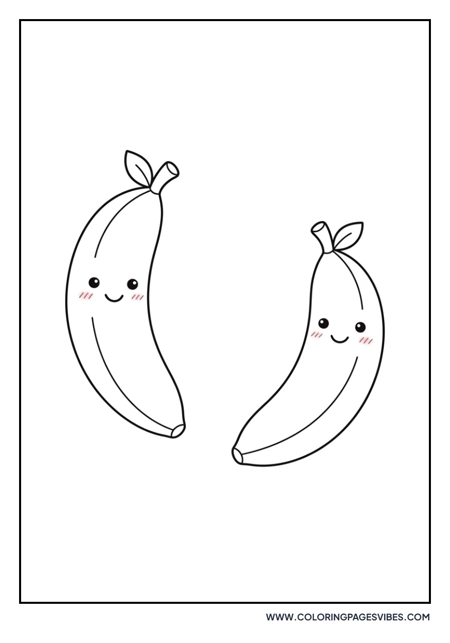Kawaii Banana Duo
