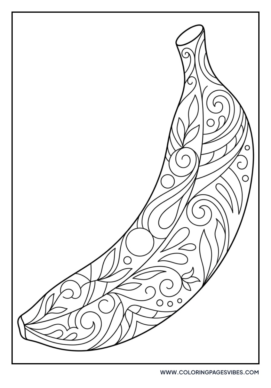 Zentangle Banana
