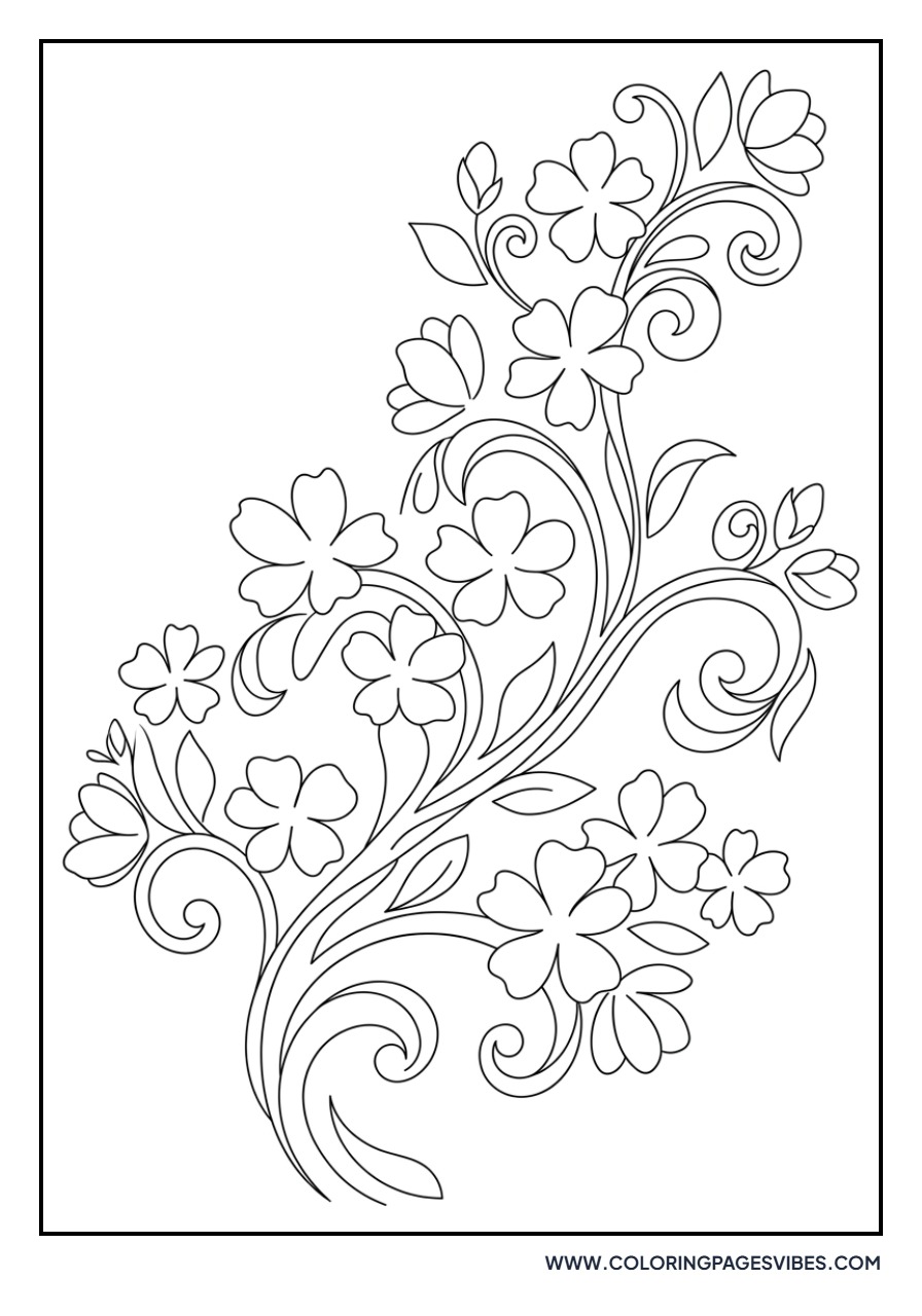 Abstract Sakura Blossoms