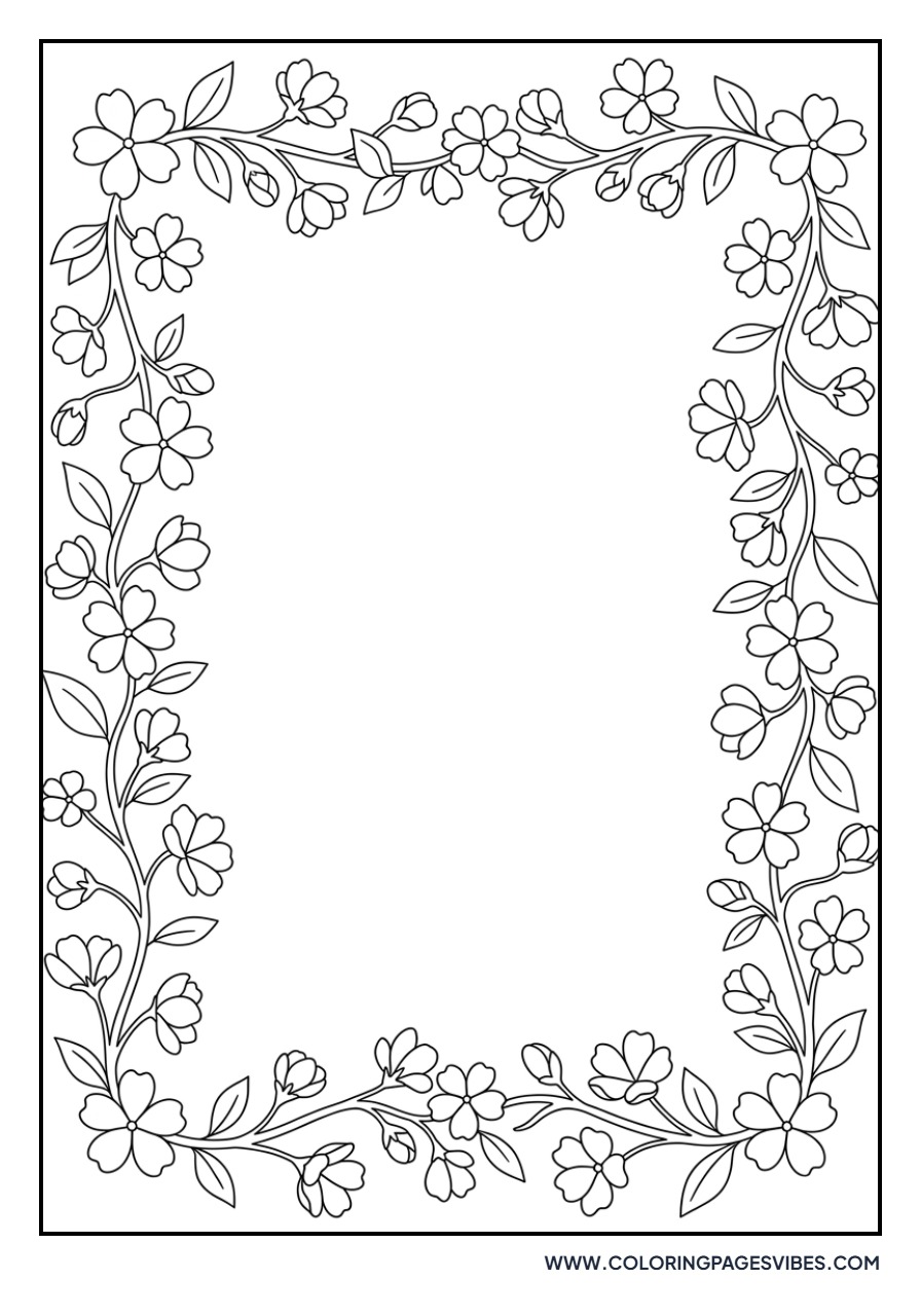 Cherry Blossom Border