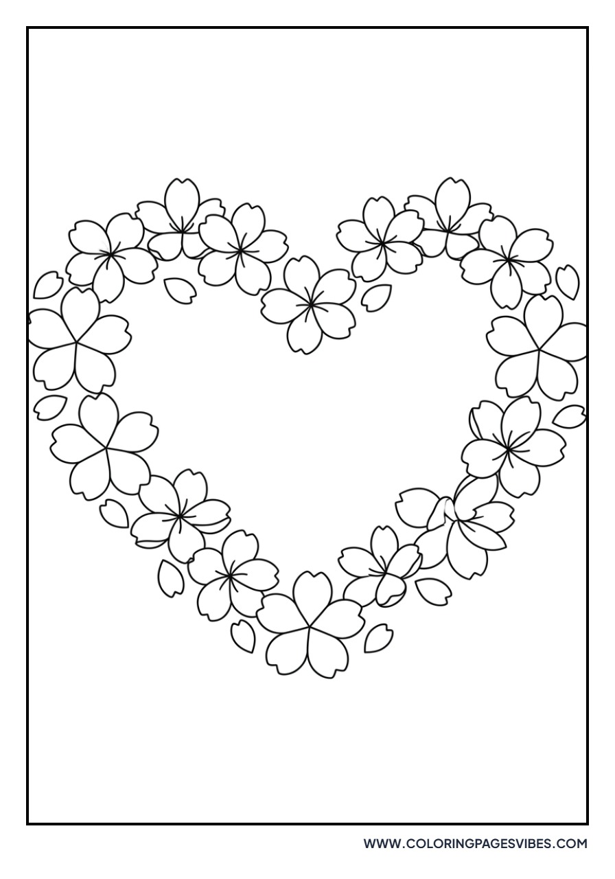Cherry Blossom Heart