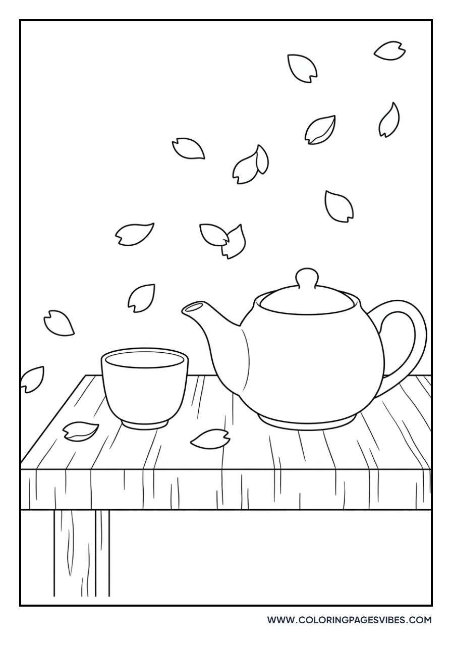 Cherry Blossom Tea Set