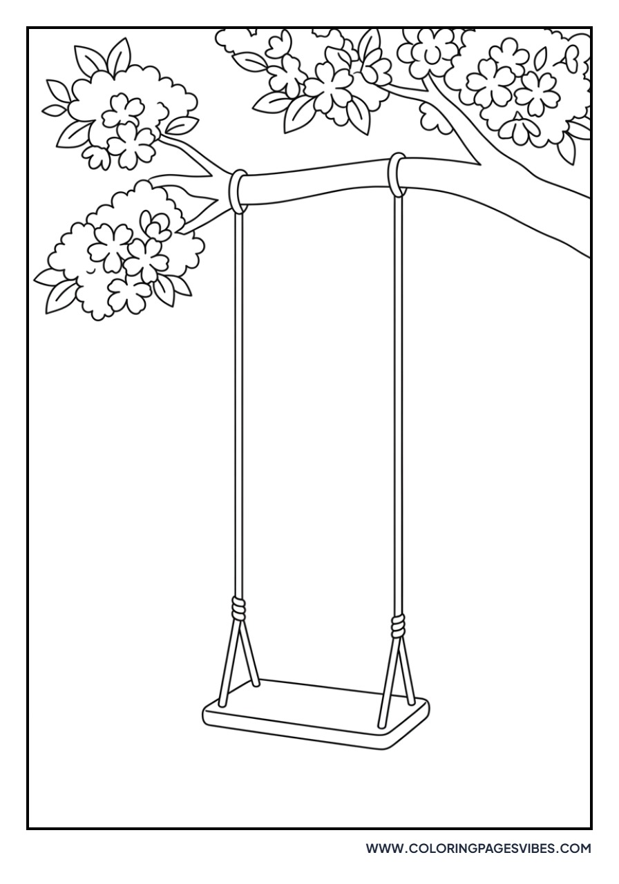 Cherry Blossom Tree Swing