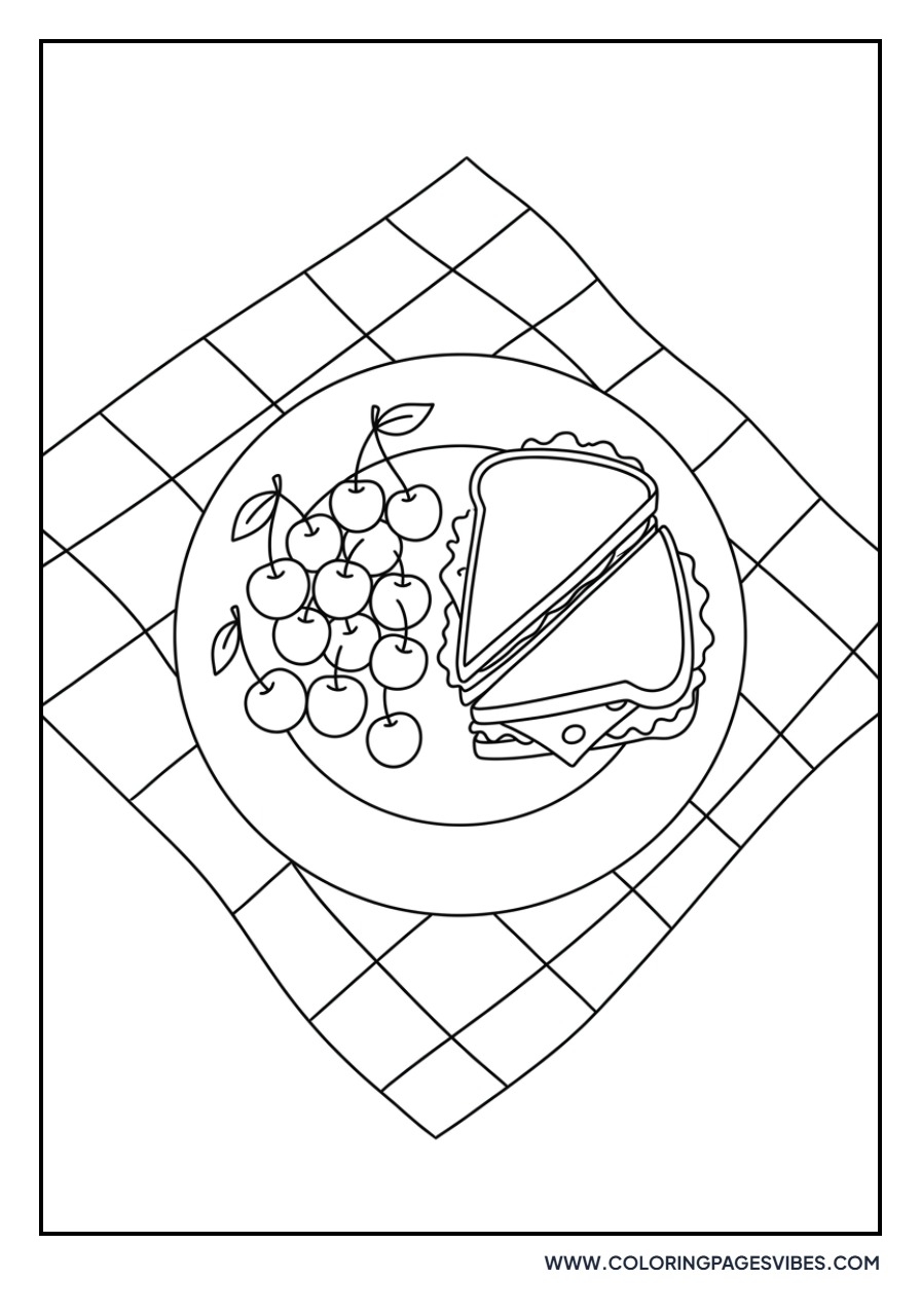 Cherries and a Picnic Blanket