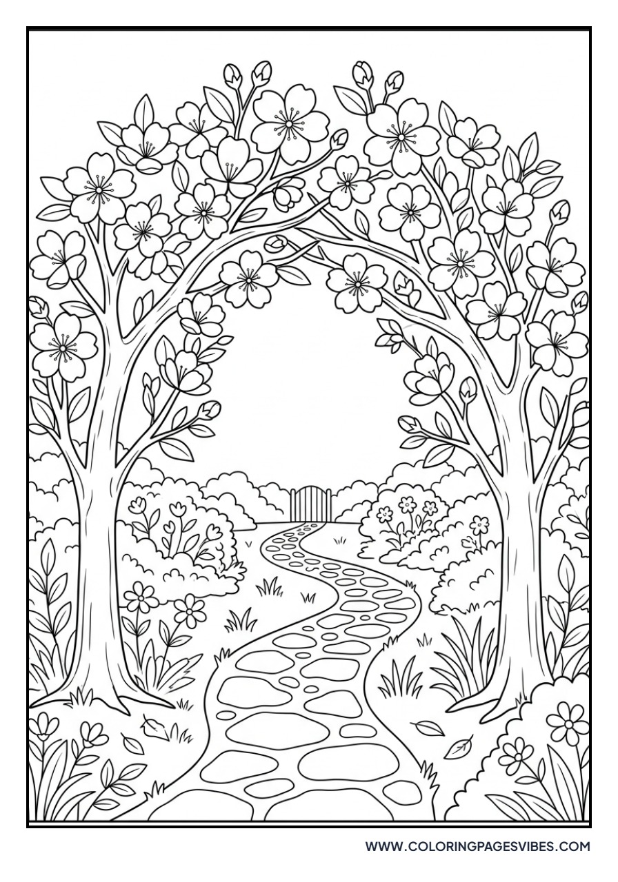 Cherry Blossom Archway
