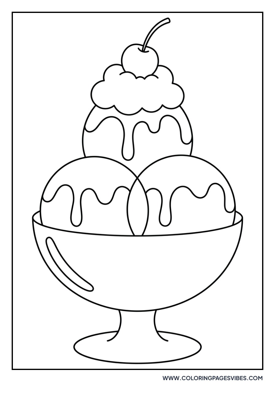 Cherry Ice Cream Sundae