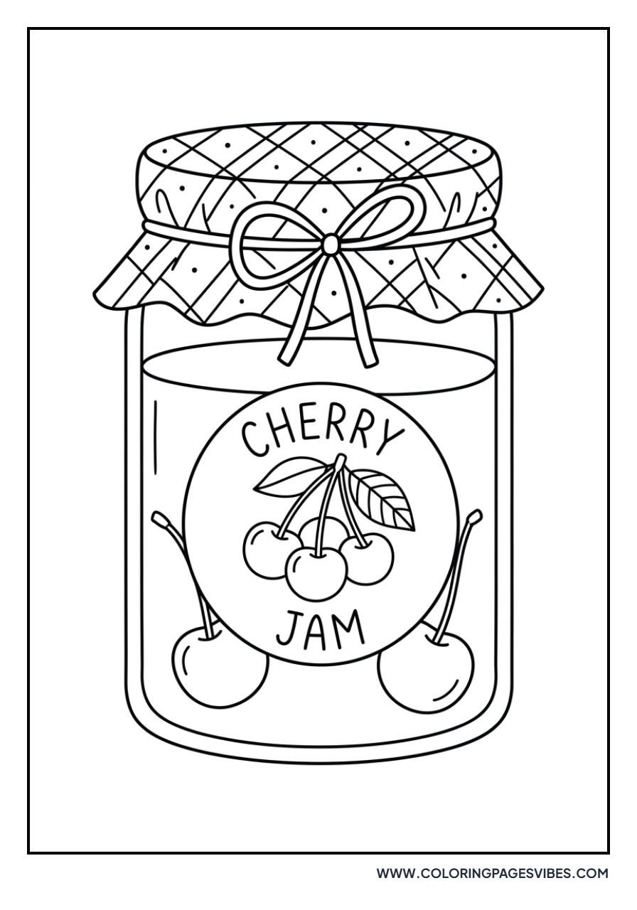 Cherry Jam Jar