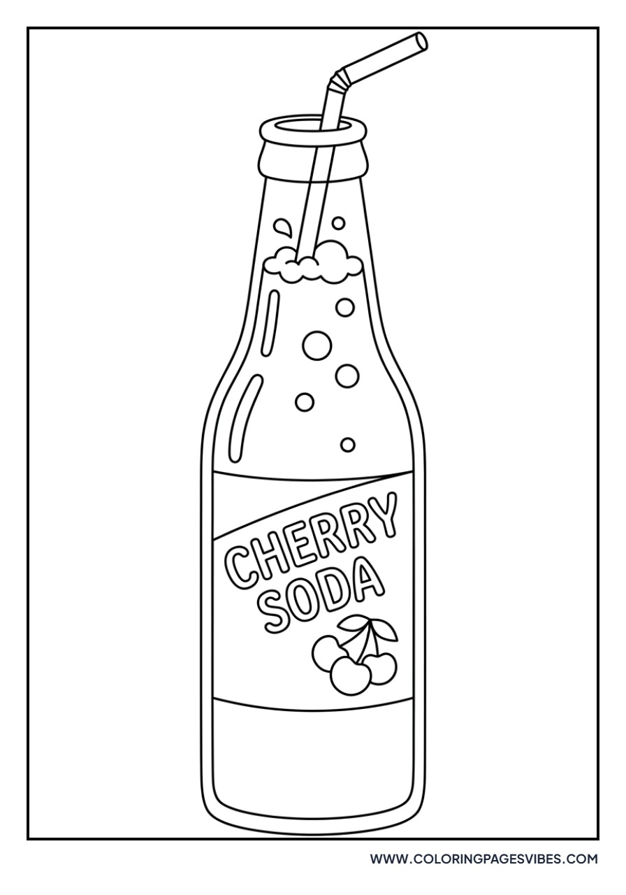 Cherry Soda Bottle