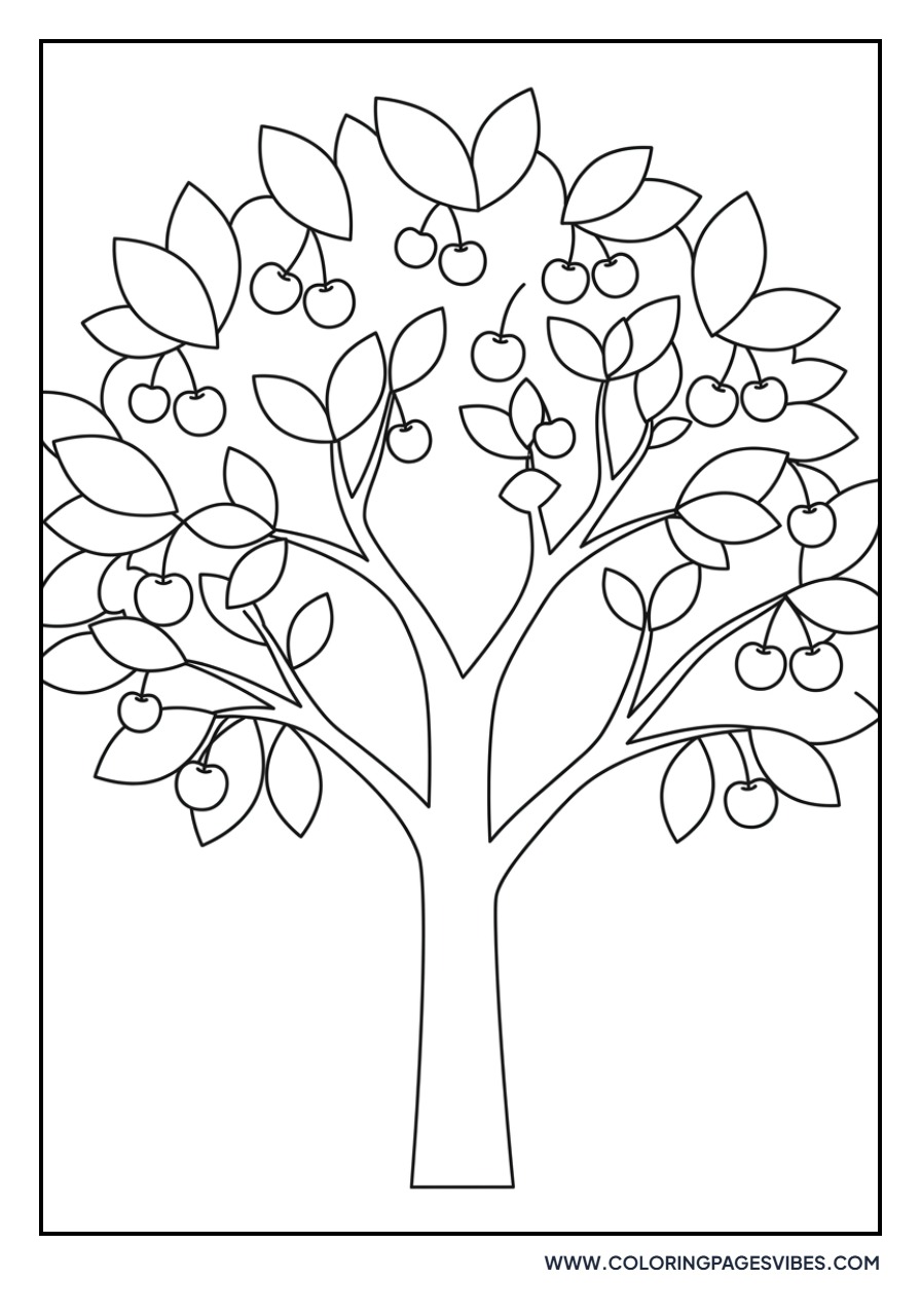 Cherry Tree Silhouette